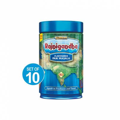 Rajnigandha Pan Masala 100gm Tins x 10